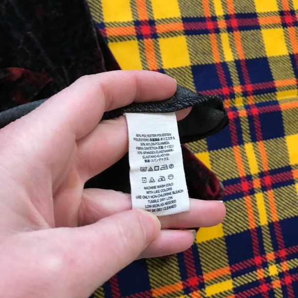 Free People Red Velvet Burnout Onyx Romper - Picture 5 of 6